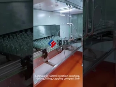 Macchine per il riempimento di flaconcini di liquido da 5 a 500 ml, macchine per il lavaggio, l'essiccazione, il riempimento e la sigillatura