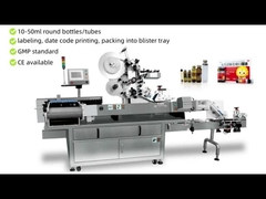 Macchina per l' etichettatura delle fiale e delle fiale Etichettatura ad alta precisione con touch screen e PLC