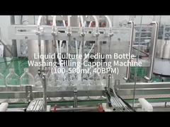 100-500 ml Linea di lavaggio-riempimento-chiusura della bottiglia 40 BPM