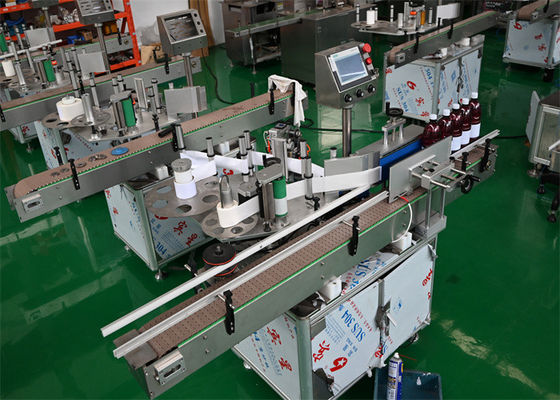 Un buon prezzo. Sistemi automatizzati di etichettatura farmaceutica per bottiglie rotonde, bottiglie per liquidi orali in linea