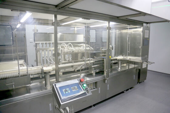 Acquistare Costruzione in acciaio 316L Fiala da 1-2 ml Lavaggio Sterilizzazione Riempimento Linea di sigillatura, 40000 pz/h Controllo linea HMI AGF-5S fabbricazione online