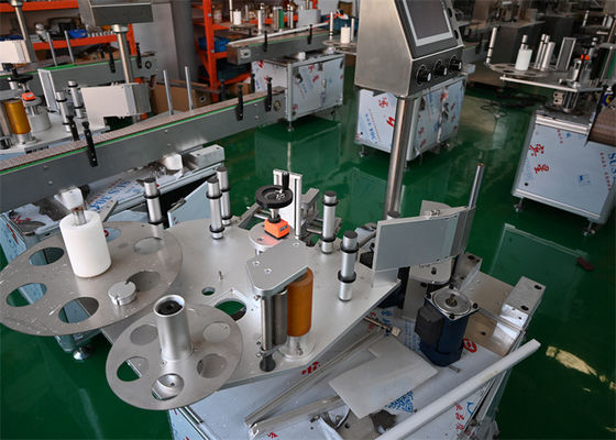 Macchina di etichettatura farmaceutica Etichettatura completamente automatica su flaconcini, ampolle con controllo PLC