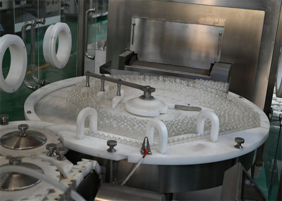 Sistema compatto di lavaggio flaconi da 2-30 ml per sieri cosmetici ed elaborazione farmaceutica