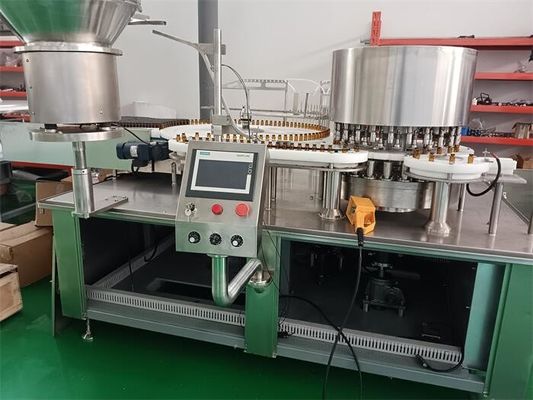 Un buon prezzo. Macchina di riempimento di liquidi assettici multiuso per flaconi da 10 a 500 ml, farmaci di precisione e soluzioni cosmetiche in linea