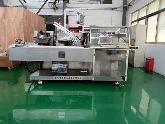 Cartonizzatori intelligenti per imballaggi farmaceutici, macchina automatizzata di cartonaggio a 200 BPM guidata dall'IA per confezioni a bolle, fiale e siringhe