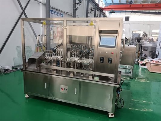 Macchina automatica di riempimento e copertura in gel (2-5 g)
Precisione di micro-dosaggio servo-driven per formulazioni ad alta viscosità