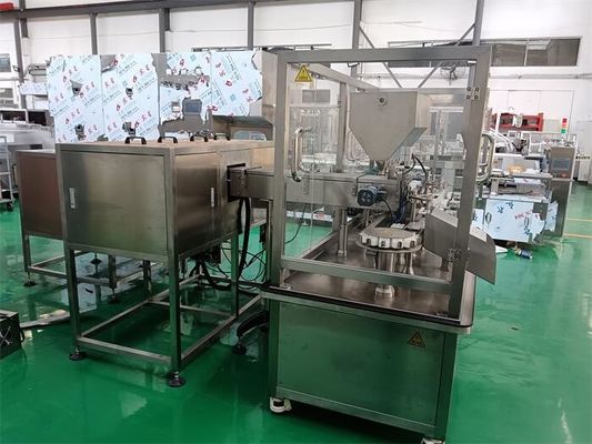 Un buon prezzo. GMP Standard Gel Filling Capping Machine con funzione di riciclaggio e consumo di schiuma in linea