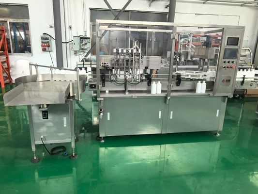 Macchina di riempimento di liquidi farmaceutici per soluzioni antibiotiche, bottiglie da 30 a 500 ml Lavaggio, riempimento, tappo, sigillamento, etichettatura