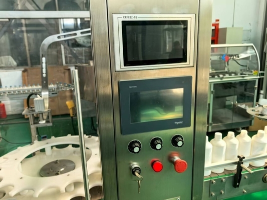 Riempitrice di liquidi per fiale per bottiglie di vetro e plastica da 5-1500 ml – Con sistema No Bottle No Wash, allarmi automatici e affidabilità del produttore di origine